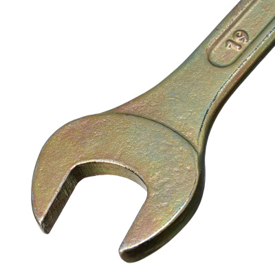 Ключ рожковый, 17 х 19 мм, желтый цинк Сибртех по ценам производителя в Челябинске с доставкой по всей России