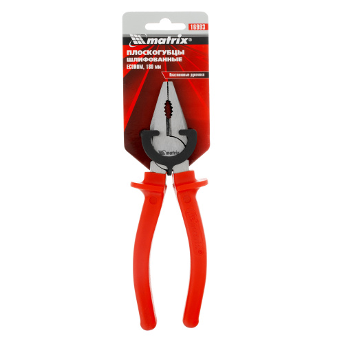 Плоскогубцы Econom, 180 мм, шлифованные, пластмассовые рукоятки Matrix по ценам производителя в Челябинске с доставкой по всей России