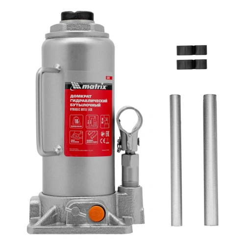 Домкрат гидравлический бутылочный, 10 т, h подъема 230-460 мм Matrix по ценам производителя в Челябинске с доставкой по всей России
