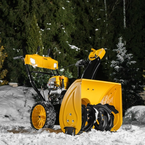 Бензиновая снегоуборочная машина SBM 610S PRO, 212 cc, электростартер, фара, обогрев Denzel по ценам производителя в Челябинске с доставкой по всей России