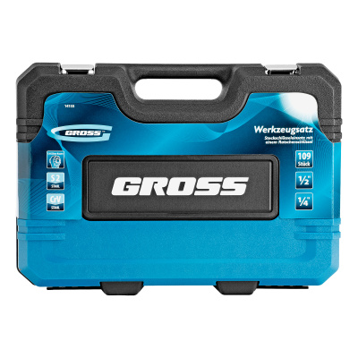 Набор инструментов, 1/4", 1/2", CrV, 120 зубьев, 109 предметов Gross по ценам производителя в Челябинске с доставкой по всей России