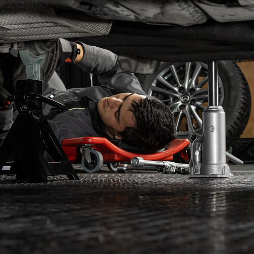 Домкрат гидравлический бутылочный, 3 т, высота подъема 194-372 мм Matrix по ценам производителя в Челябинске с доставкой по всей России