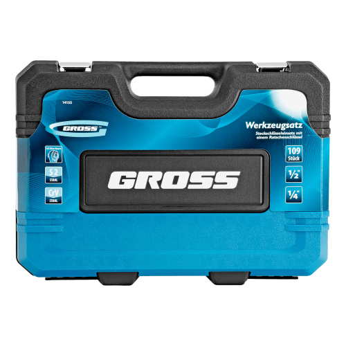 Набор инструментов, 1/4", 1/2", CrV, 120 зубьев, 109 предметов Gross по ценам производителя в Челябинске с доставкой по всей России