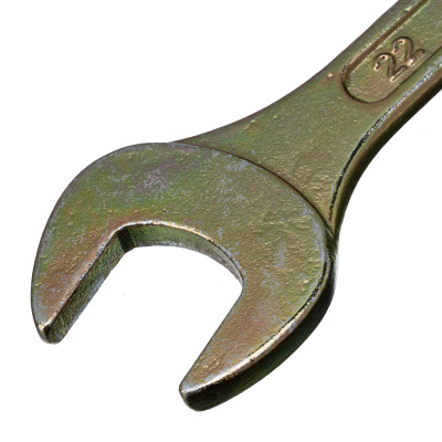 Ключ рожковый, 19 х 22 мм, желтый цинк Сибртех по ценам производителя в Челябинске с доставкой по всей России