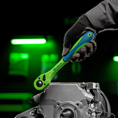 Ключ-трещотка 1/2", CrV, 72 зуба, с быстрым сбросом Сибртех по ценам производителя в Челябинске с доставкой по всей России