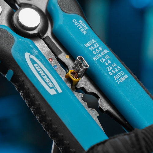 Щипцы для зачистки электропроводов, 0.05-8 кв.мм Gross по ценам производителя в Челябинске с доставкой по всей России