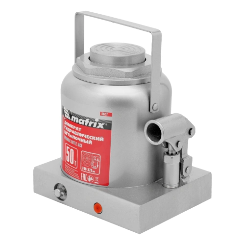 Домкрат гидравлический бутылочный, 50 т, высота подъема 240-370 мм Matrix по ценам производителя в Челябинске с доставкой по всей России