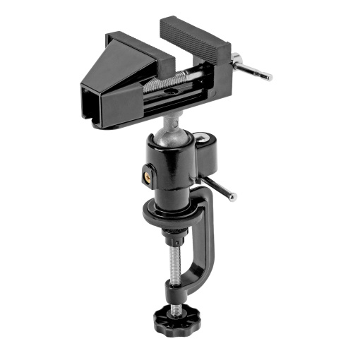 Тиски настольные, многофункциональные, сменная насадка, хомут для дрели, шарнирный механизм, 70 мм Matrix по ценам производителя в Челябинске с доставкой по всей России