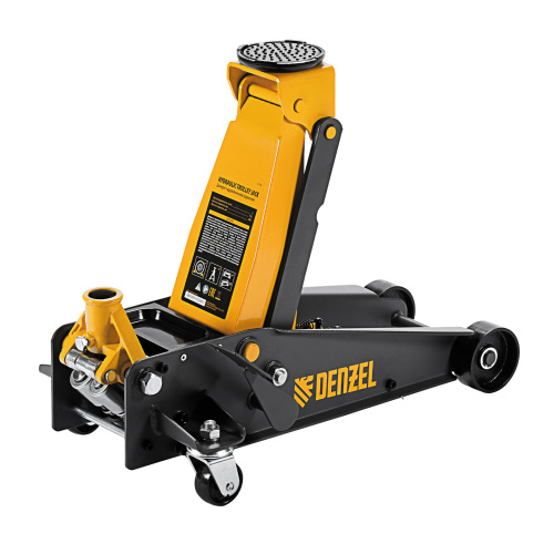 Домкрат гидравлический подкатной 3 т, с фиксатором, быстрый подъем, 135-480 мм, профессиональный Denzel по ценам производителя в Челябинске с доставкой по всей России