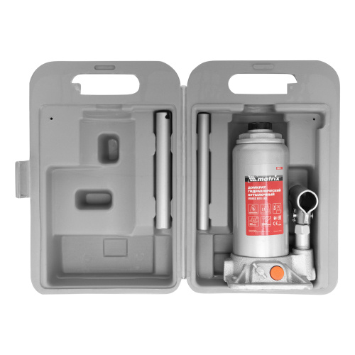 Домкрат гидравлический бутылочный, 5 т, h подъема 197-382 мм, в пластиковом кейсе Matrix по ценам производителя в Челябинске с доставкой по всей России