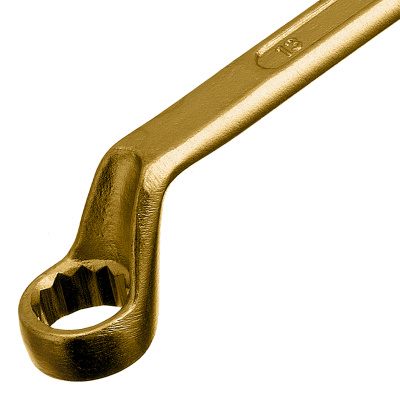 Ключ накидной, 10 х 13 мм, желтый цинк Сибртех по ценам производителя в Челябинске с доставкой по всей России