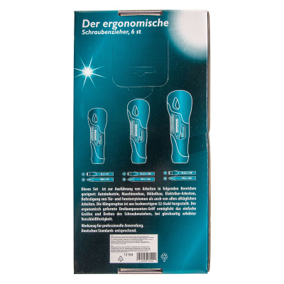 Набор отверток 6 шт, S2, трехкомпонентная рукоятка Gross по ценам производителя в Челябинске с доставкой по всей России