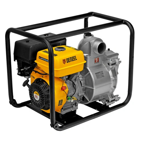 Мотопомпа бензиновая для грязной воды PX-80D, 15 л.с, 3", 1500 л/мин, глубина 8 м , напор 30 м Denzel по ценам производителя в Челябинске с доставкой по всей России