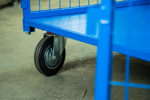 Тележка платформенная TOR ТП-3С (700х1200) с бортами из сетки и двумя ручками (колеса 160 мм) по ценам производителя в Челябинске с доставкой по всей России