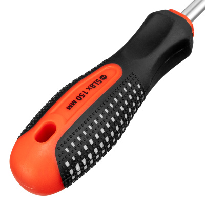 Отвертка Fusion, SL8 х 150 мм, CrV, трехкомпонентная рукоятка "Anti slip" Matrix по ценам производителя в Челябинске с доставкой по всей России