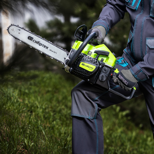 Пила цепная бензиновая БП-4540, 45 см3, шина 40 см, шаг 0.325, паз 1,5 мм, 64 звена Сибртех по ценам производителя в Челябинске с доставкой по всей России