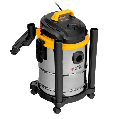 Пылесос строительный SVC15, 1200 Вт, бак 15 л, шланг 2 м Denzel по ценам производителя в Челябинске с доставкой по всей России