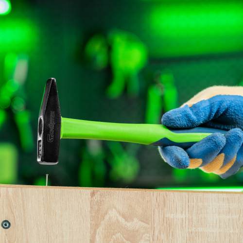 Молоток слесарный, 200 г, фибергласовая обрезиненная рукоятка Сибртех по ценам производителя в Челябинске с доставкой по всей России