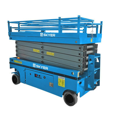Самоходный ножничный подъемник с выдвижной платформой SKYER PL1625 по ценам производителя в Челябинске с доставкой по всей России