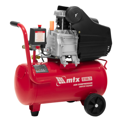 Компрессор воздушный DC1500L/24, 1,5 кВт, 24 л, 210 л/мин MTX по ценам производителя в Челябинске с доставкой по всей России