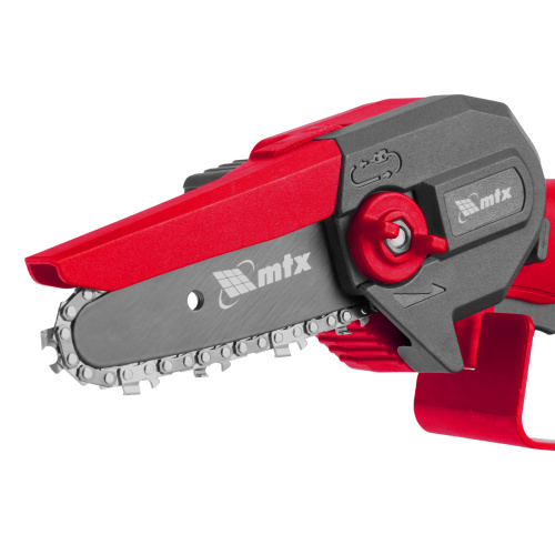 Цепная мини-пила аккумуляторная, MCS-100, шина 100 мм, Li-Ion, 20 В MTX по ценам производителя в Челябинске с доставкой по всей России