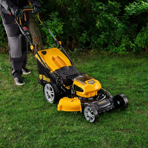 Газонокосилка аккумуляторная бесщеточная RLM450-36, Li-ion, 36 В, 4 Ач, 450 мм, травосборник 40 л Denzel по ценам производителя в Челябинске с доставкой по всей России