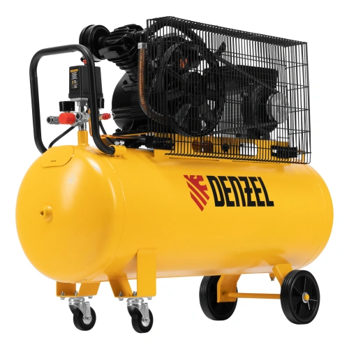 Компрессор воздушный BCV2200/100, ременный привод, 2.2 кВт, 100 литров, 370 л/мин Denzel по ценам производителя в Челябинске с доставкой по всей России