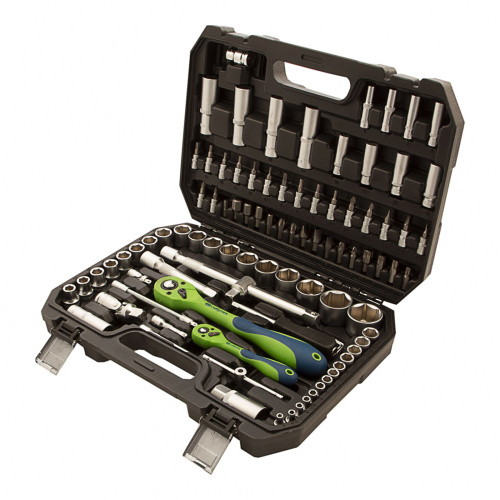 Набор инструментов 94 предмета, CrV, 1/2", 1/4" Сибртех по ценам производителя в Челябинске с доставкой по всей России