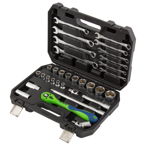 Набор инструментов 32 предмета, CrV, 1/2" Сибртех по ценам производителя в Челябинске с доставкой по всей России