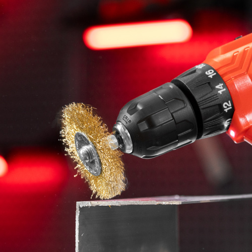 Набор щеток для дрели, 5 шт, 5 плоских 25-38-50-63-75 мм, со шпильками, металлические Matrix по ценам производителя в Челябинске с доставкой по всей России