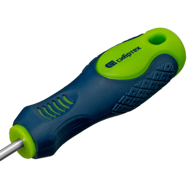 Отвертка, SL4 х 100 мм, CrV, двухкомпонентная рукоятка Сибртех по ценам производителя в Челябинске с доставкой по всей России