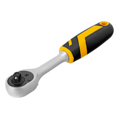 Ключ-трещотка 1/4", 90 зубьев, с быстрым сбросом, CrV Denzel по ценам производителя в Челябинске с доставкой по всей России