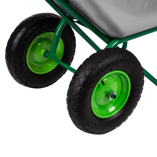 Тачка садово-строительная, 2-х колесная, усиленная, грузоподъемность 320 кг, объем 100 л по ценам производителя в Челябинске с доставкой по всей России