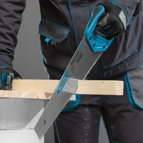 Ножовка по дереву "Piranha", 400 мм, 7-8 TPI, зуб-3D, каленый зуб, двухкомпонентная рукоятка Gross по ценам производителя в Челябинске с доставкой по всей России