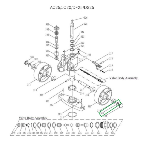 Стопорное кольцо крепления рулевых колес для гидравлических тележек AC25, DF25, JC20, AC30 по ценам производителя в Челябинске с доставкой по всей России