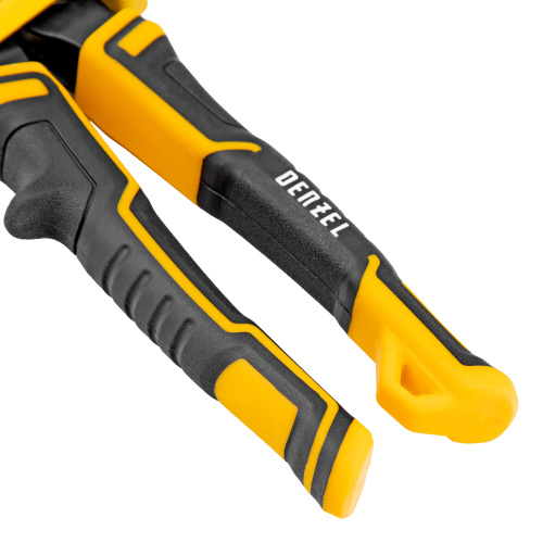 Ножницы по металлу, 315 мм, прямой проходной рез, сталь-CrMo, трехкомпонентные рукоятки Denzel по ценам производителя в Челябинске с доставкой по всей России