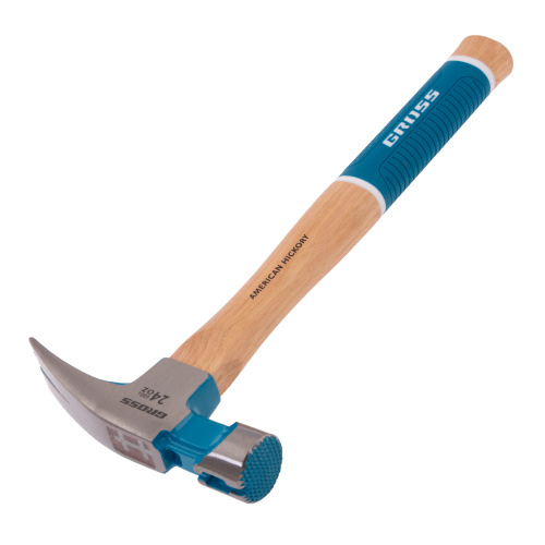 Молоток-гвоздодер, 680 г, угол 75, магнит, обрезиненная рукоятка AMERICAN HICKORY GROSS по ценам производителя в Челябинске с доставкой по всей России