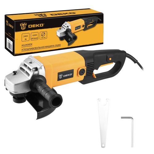 Углошлифовальная машина (УШМ) DEKO AG2400DK, 230мм, 2400 Вт по ценам производителя в Челябинске с доставкой по всей России