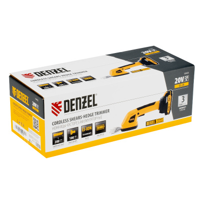 Ножницы-кусторез аккумуляторные GS-20, Li-Ion, 20 В Denzel по ценам производителя в Челябинске с доставкой по всей России