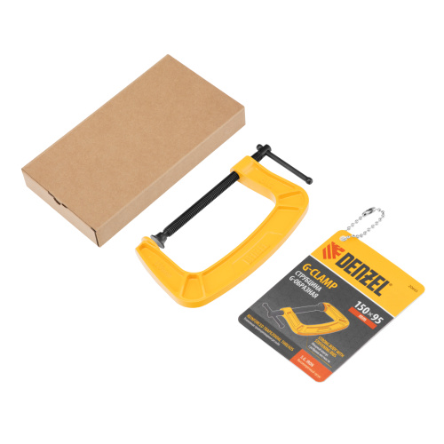 Струбцина G-образная, усиленная, 150 мм Denzel по ценам производителя в Челябинске с доставкой по всей России