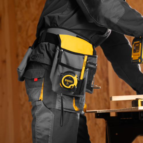 Рулетка 8м х 25мм, двухкомп. корпус, кнопка-пауза Denzel по ценам производителя в Челябинске с доставкой по всей России