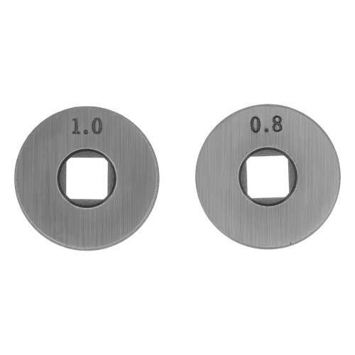 Подающий ролик, U профиль зубчатый под флюсовую проволоку 0,8-1мм посадка квадрат, 2 шт Denzel по ценам производителя в Челябинске с доставкой по всей России