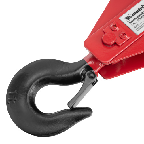 Блок монтажный с крюком, 1 т Matrix купить в Москве с доставкой по всей России | ProtosMarket.ru