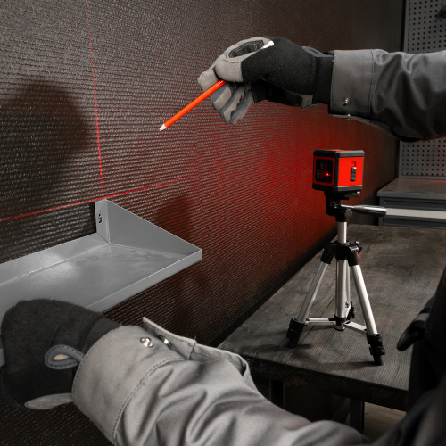 Лазерный уровень XQB RED Pro SET, 10 м, красный луч, батарейки, штатив MTX по ценам производителя в Челябинске с доставкой по всей России