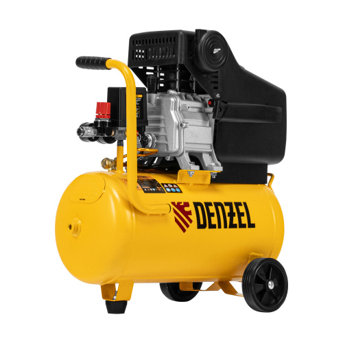 Компрессор воздушный DC1500/24, прямой привод, 1.5 кВт, 24 литра, 220 л/мин Denzel по ценам производителя в Челябинске с доставкой по всей России