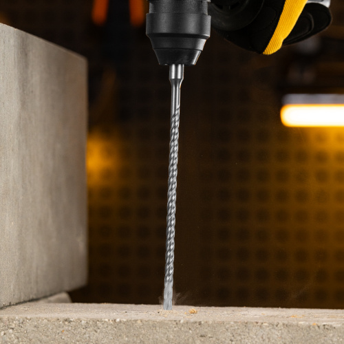 Бур по бетону, цельная крестовая пластина, 6x215 мм, SDS PLUS Denzel по ценам производителя в Челябинске с доставкой по всей России