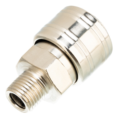 Муфта универсальная быстросъемная ("мама") 1/4, внешняя резьба, 2 шт, Stels по ценам производителя в Челябинске с доставкой по всей России