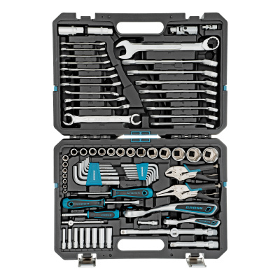 Набор инструментов, 1/4", 1/2", CrV, 120 зубьев, 78 предметов Gross по ценам производителя в Челябинске с доставкой по всей России