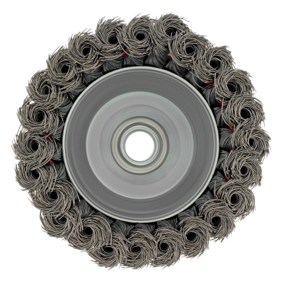 Щетка для УШМ, 100 мм, М14, "чашка", крученая проволока 0.35 мм Matrix по ценам производителя в Челябинске с доставкой по всей России