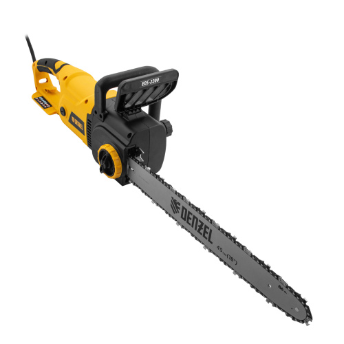 Пила цепная электрическая EDS-2200, 2.2 кВт,продольная, шина 45 см, шаг 3/8, паз 1.3 мм, 62 звена Denzel по ценам производителя в Челябинске с доставкой по всей России